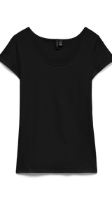 VERO MODA VMMAXI soft u-neck in black - Image 4