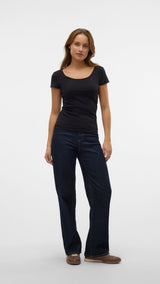 VERO MODA VMMAXI soft u-neck in black - Image 5