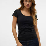 VERO MODA VMMAXI soft u-neck in black - Image 6