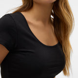 VERO MODA VMMAXI soft u-neck in black - Image 7