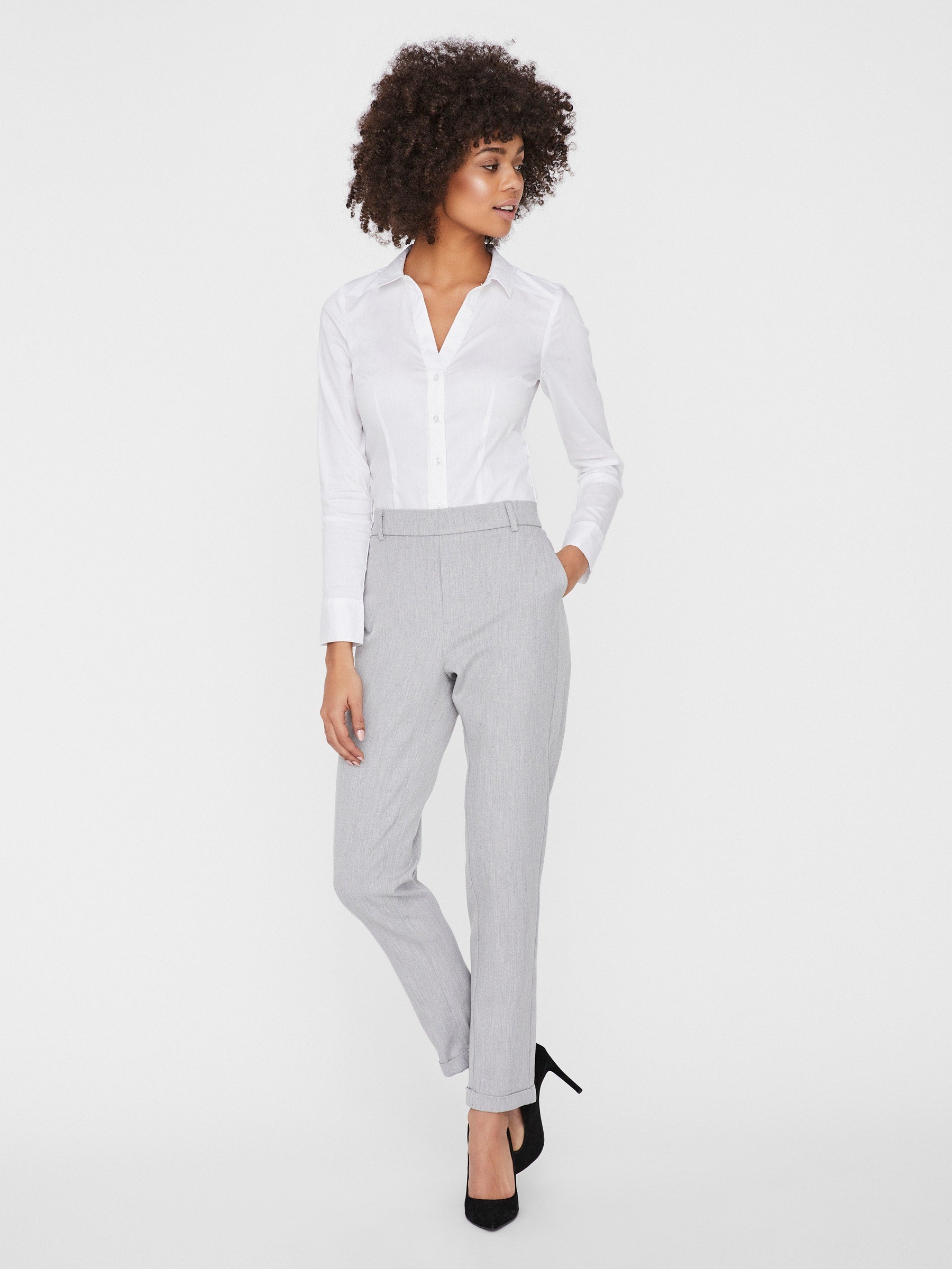VERO MODA VMMAYA loose solid pant in black - Image 5