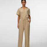 VERO MODA VMMELANEY loose pant in overcast melange - Image 1