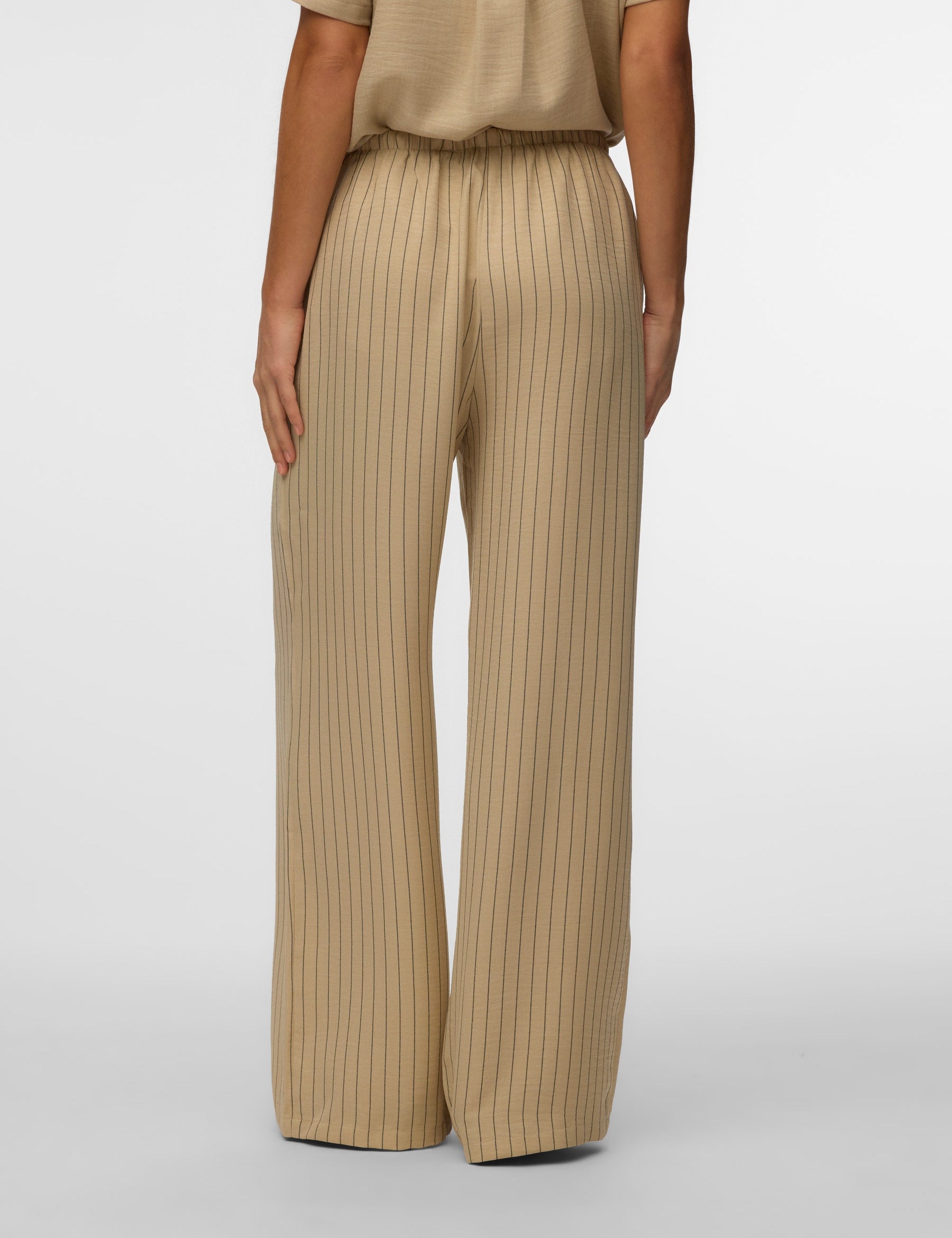 VERO MODA VMMELANEY loose pant in overcast melange - Image 2