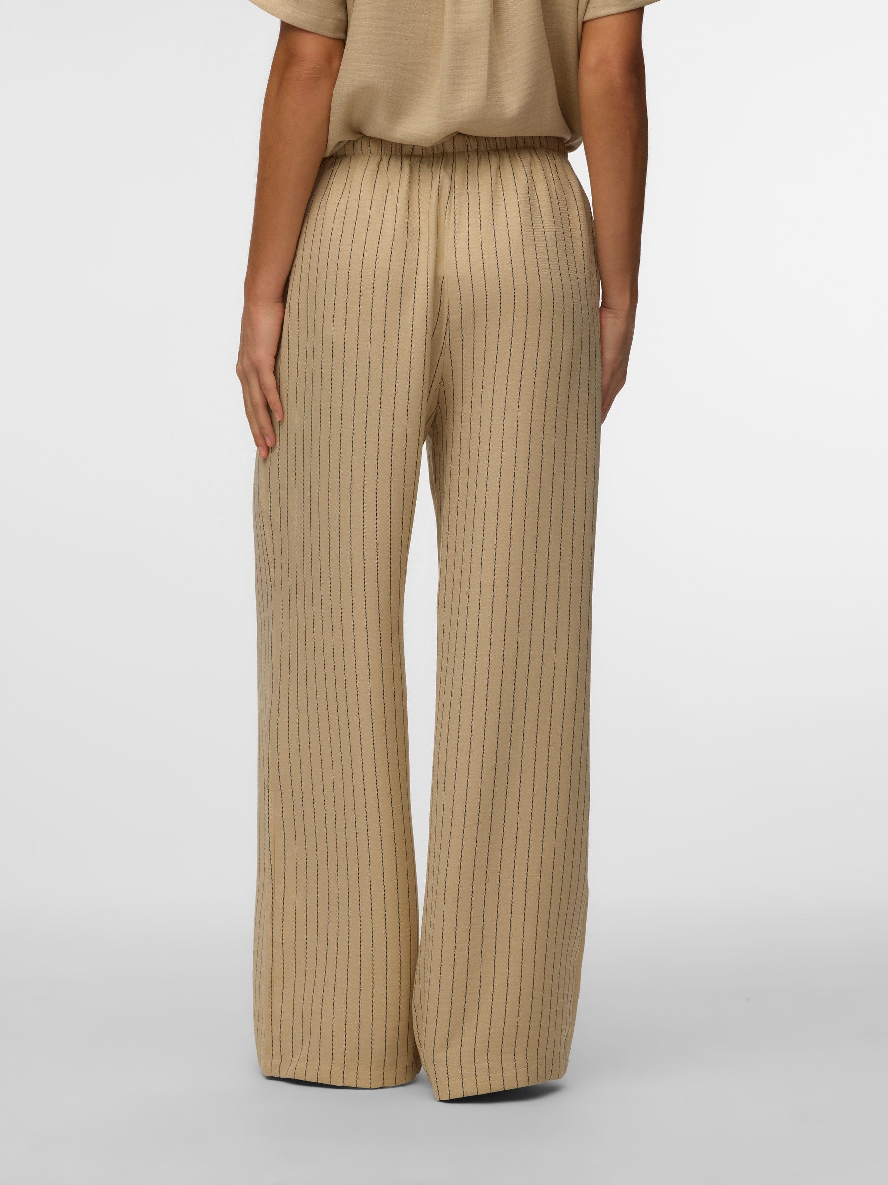 VERO MODA VMMELANEY loose pant in overcast melange - Image 2