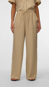 VERO MODA VMMELANEY loose pant in overcast melange - Image 4