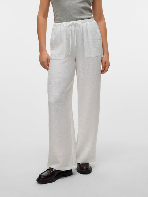 VERO MODA VMMELANEY loose pant in snow white
