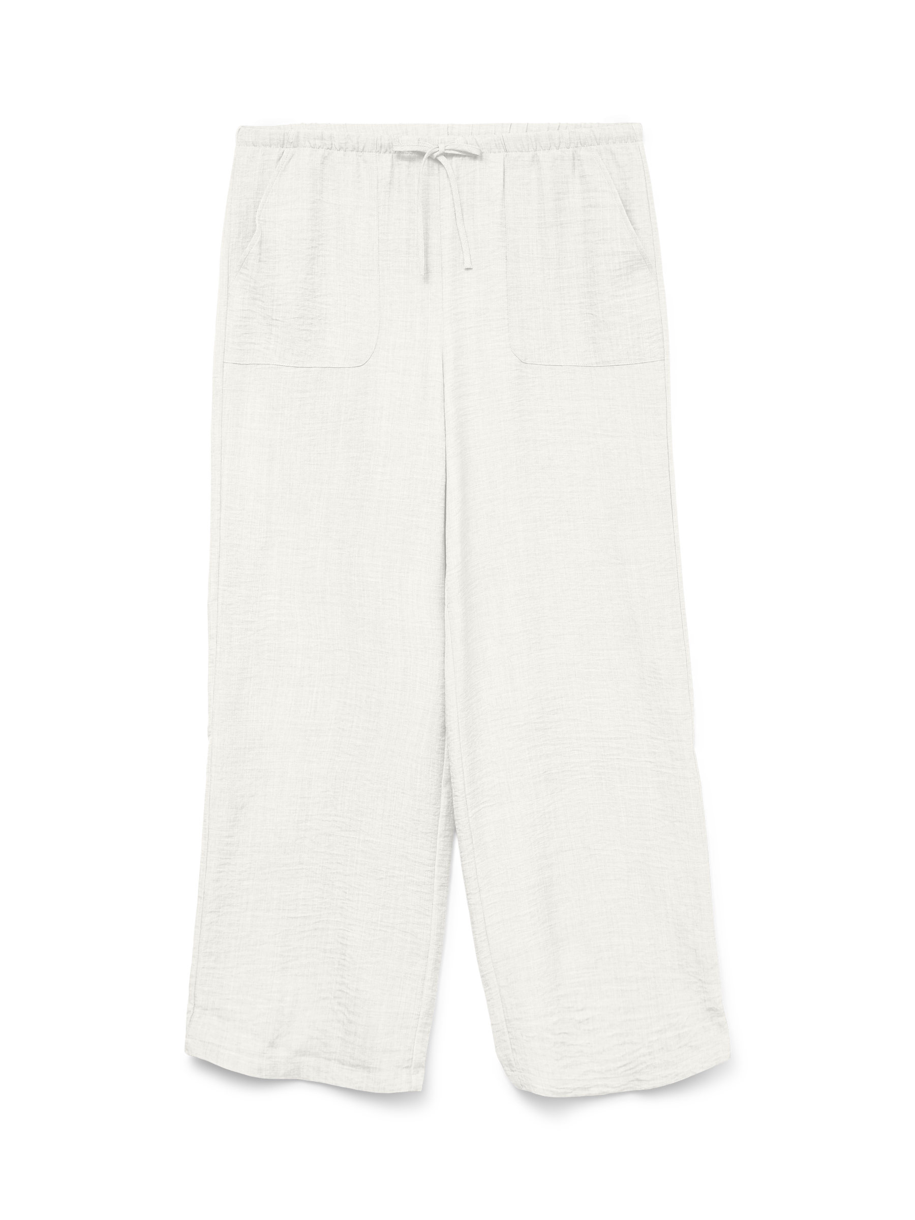 VERO MODA VMMELANEY loose pant in snow white - Image 3