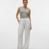 VERO MODA VMMELANEY loose pant in snow white - Image 4