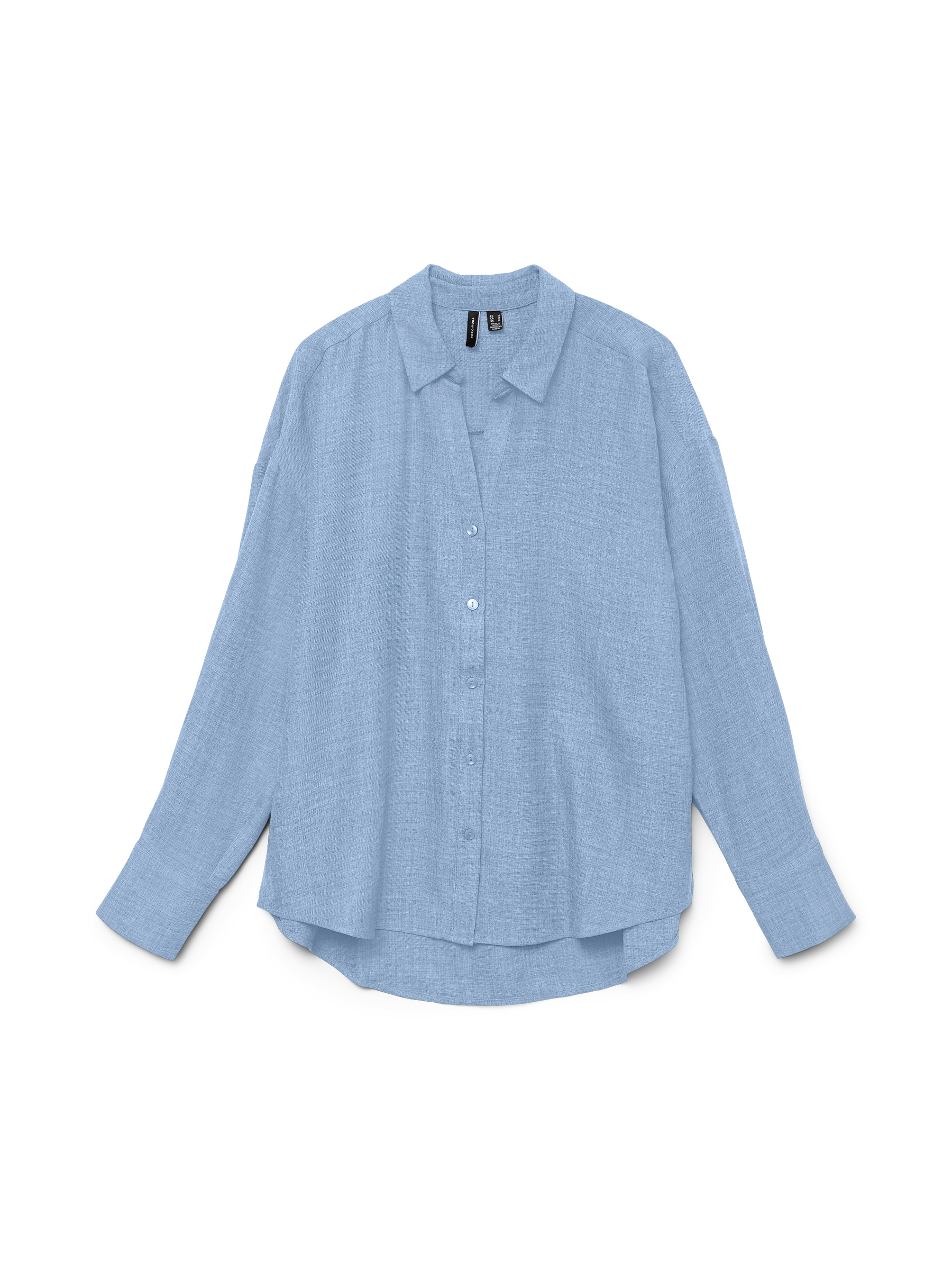 VERO MODA VMMELANEY queeny shirt in chambray blue - Image 3