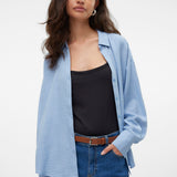 VERO MODA VMMELANEY queeny shirt in chambray blue - Image 5