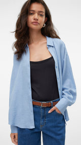 VERO MODA VMMELANEY queeny shirt in chambray blue - Image 5