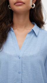 VERO MODA VMMELANEY queeny shirt in chambray blue - Image 6