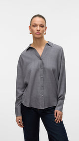 VERO MODA VMMELANEY queeny shirt in excalibur - Image 1