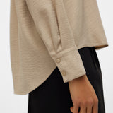 VERO MODA VMMELANEY queeny shirt in overcast melange - Image 1