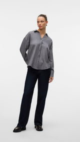 VERO MODA VMMELANEY queeny shirt in excalibur - Image 4