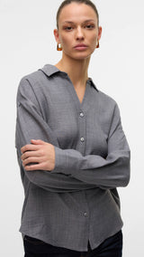 VERO MODA VMMELANEY queeny shirt in excalibur - Image 5