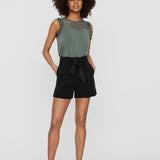 VERO MODA VMMIA loose summer shorts in black - Image 5