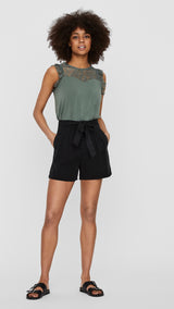 VERO MODA VMMIA loose summer shorts in black - Image 5