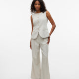 VERO MODA VMMIKELA wide pants in birch melange as sample - Image 4
