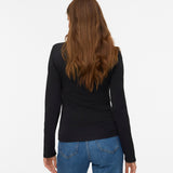 VERO MODA VMMILLION square neck top in black - Image 2