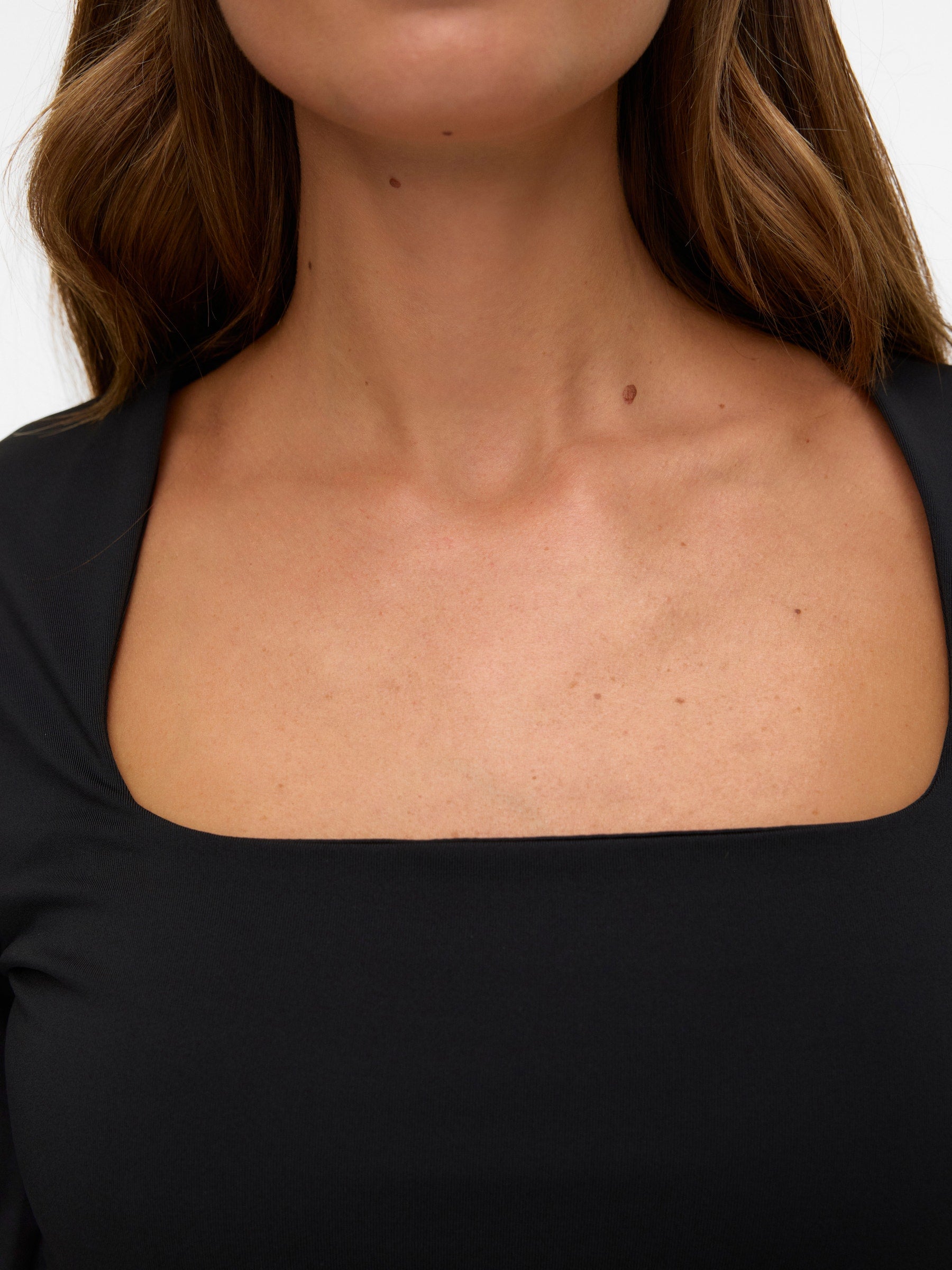 VERO MODA VMMILLION square neck top in black - Image 5
