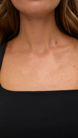 VERO MODA VMMILLION square neck top in black - Image 5