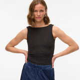 VERO MODA VMMILLION square top - black