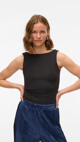 VERO MODA VMMILLION square top - black