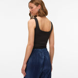 VERO MODA VMMILLION square top - black