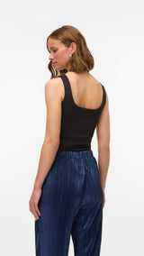 VERO MODA VMMILLION square top - black