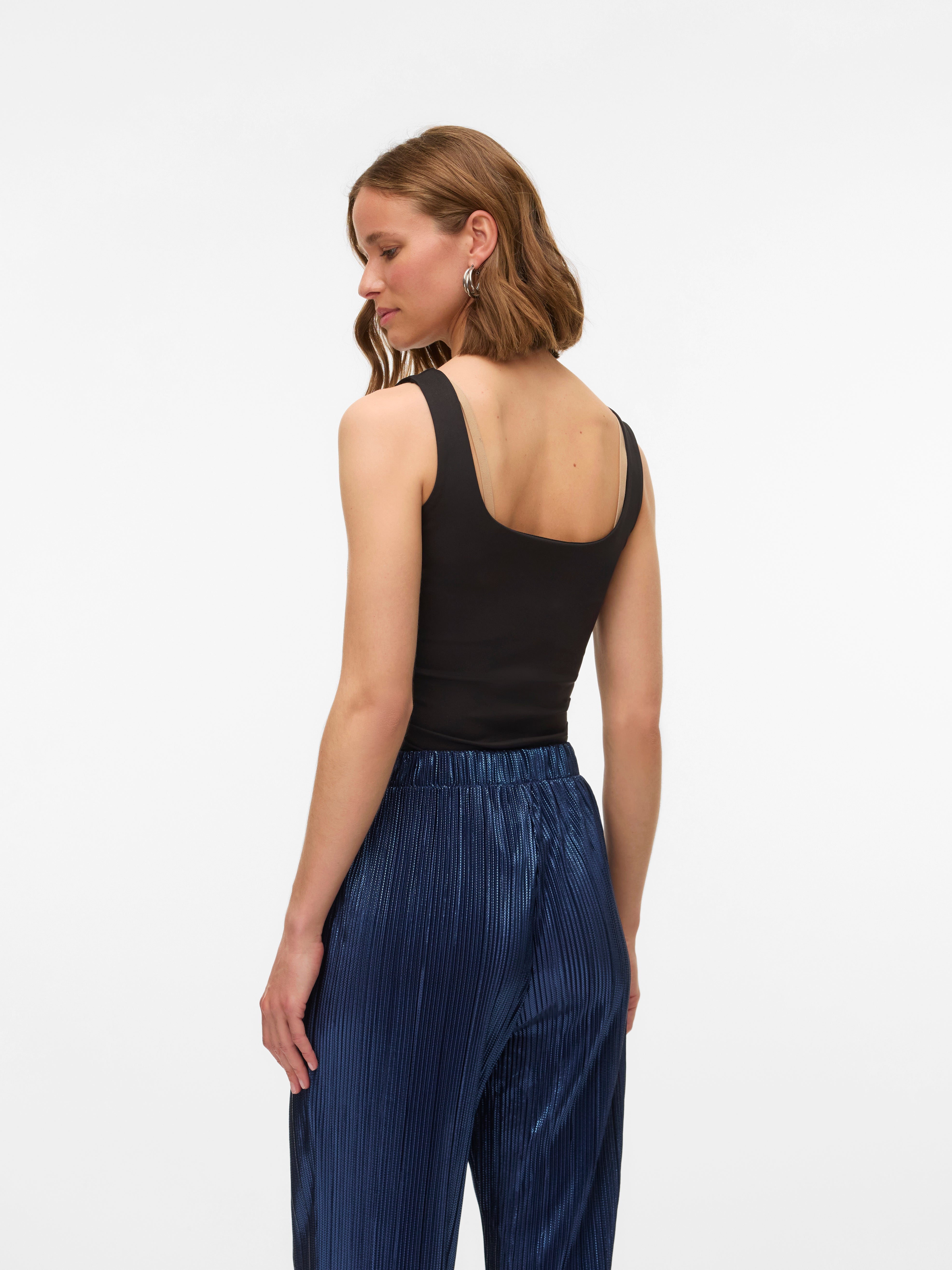 VERO MODA VMMILLION square top - black
