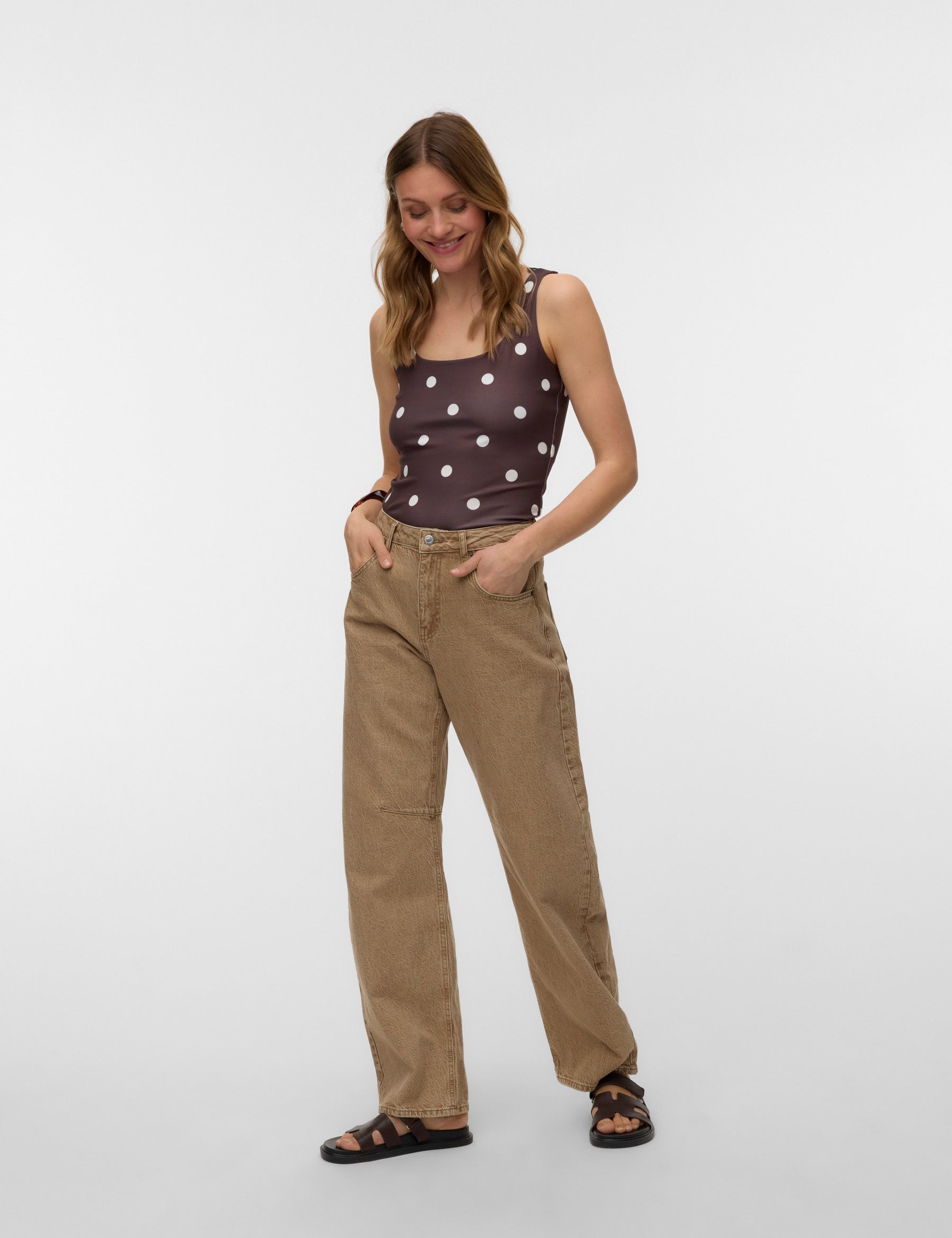 VERO MODA VMMILLION square top in griffin - Image 1