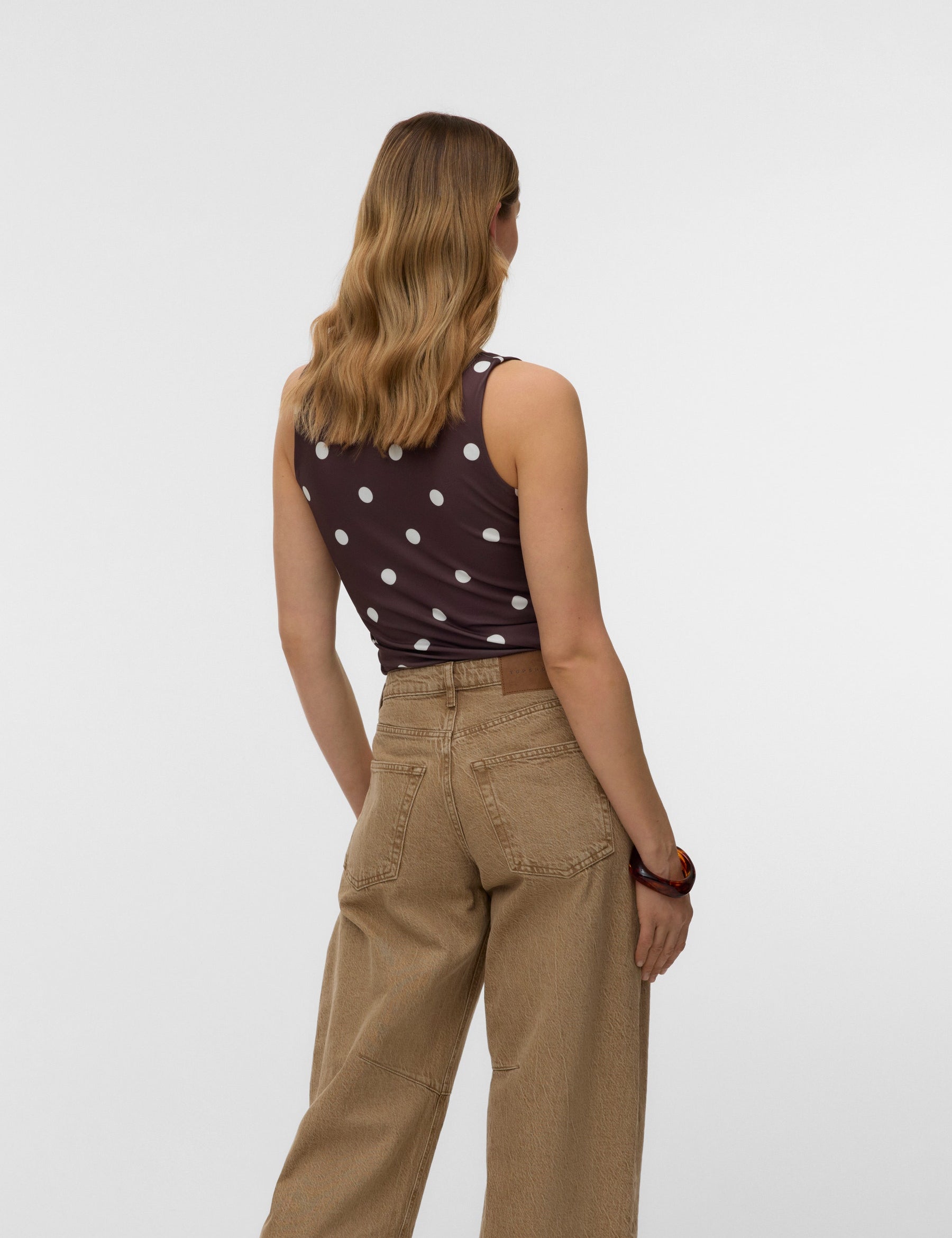 VERO MODA VMMILLION square top in griffin - Image 2