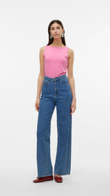 VERO MODA VMMILLION square top - pink cosmos