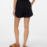 VERO MODA VMMYMILO paperbag shorts boo in black - Image 2