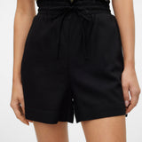 VERO MODA VMMYMILO paperbag shorts boo in black - Image 5