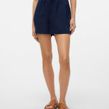 VERO MODA VMMYMILO paperbag shorts boo in navy blazer - Image 1