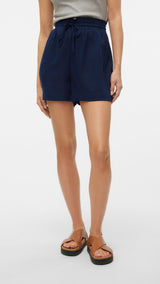 VERO MODA VMMYMILO paperbag shorts boo in navy blazer - Image 1