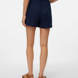 VERO MODA VMMYMILO paperbag shorts boo in navy blazer - Image 2