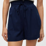 VERO MODA VMMYMILO paperbag shorts boo in navy blazer - Image 5