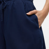 VERO MODA VMMYMILO paperbag shorts boo in navy blazer - Image 6