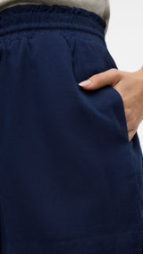 VERO MODA VMMYMILO paperbag shorts boo in navy blazer - Image 6