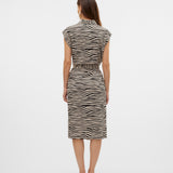 VERO MODA VMMYMILO calf shirt dress in black - Image 2