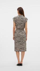 VERO MODA VMMYMILO calf shirt dress in black - Image 2