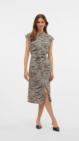 VERO MODA VMMYMILO calf shirt dress in black - Image 4