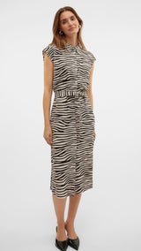 VERO MODA VMMYMILO calf shirt dress in black - Image 5