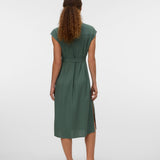 VERO MODA VMMYMILO calf shirt dress in laurel wreath - Image 2