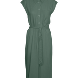 VERO MODA VMMYMILO calf shirt dress in laurel wreath - Image 3