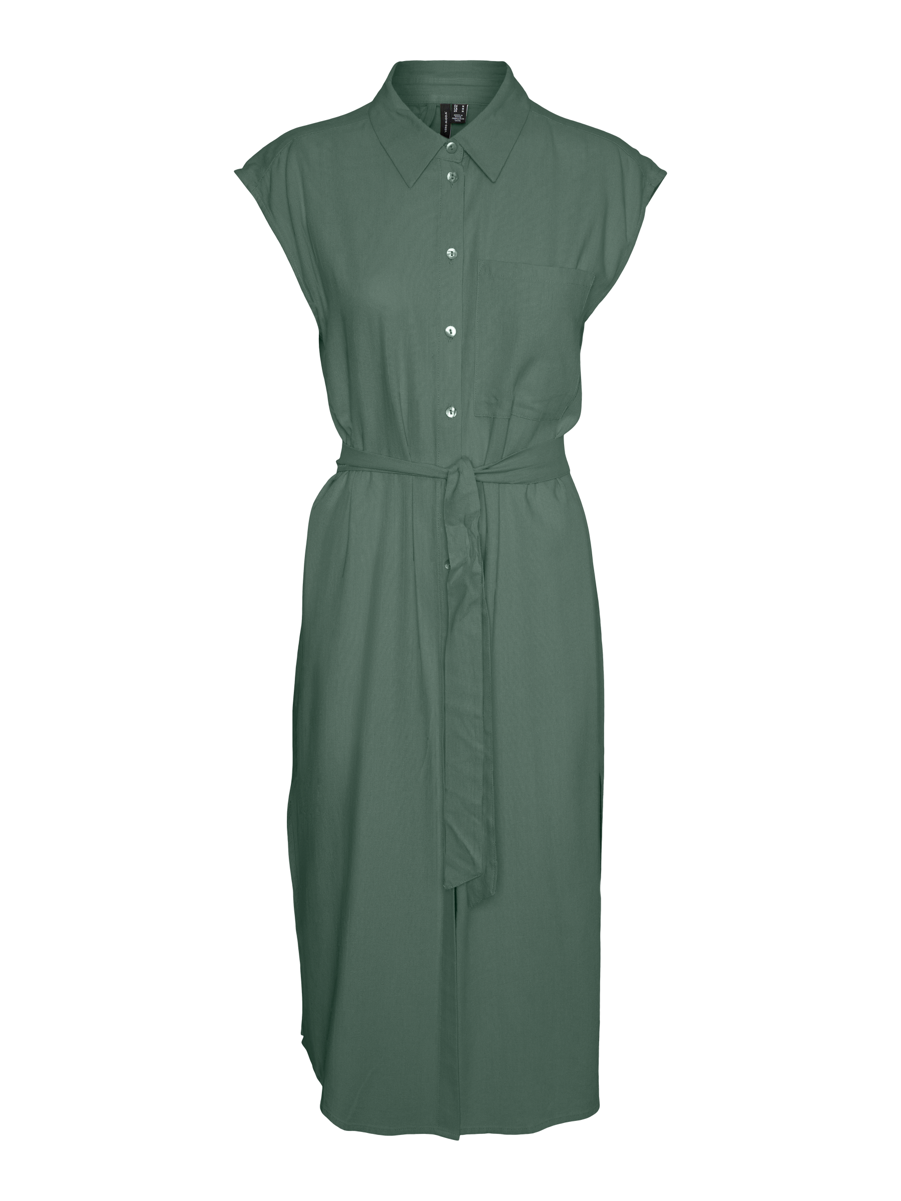 VERO MODA VMMYMILO calf shirt dress in laurel wreath - Image 3