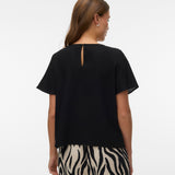 VERO MODA VMMYMILO o-neck top boo in silver lining - Image 2